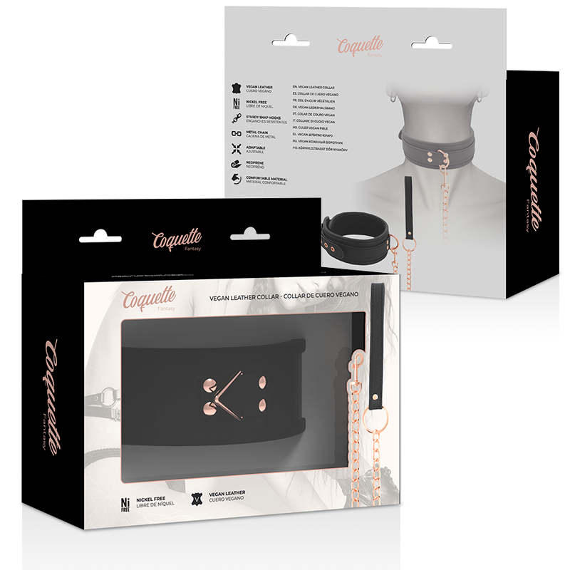 Collier & laisse chaine doré