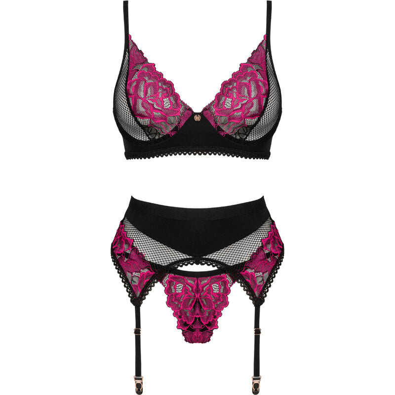 Lingerie set trois pièces "Rosenty"
