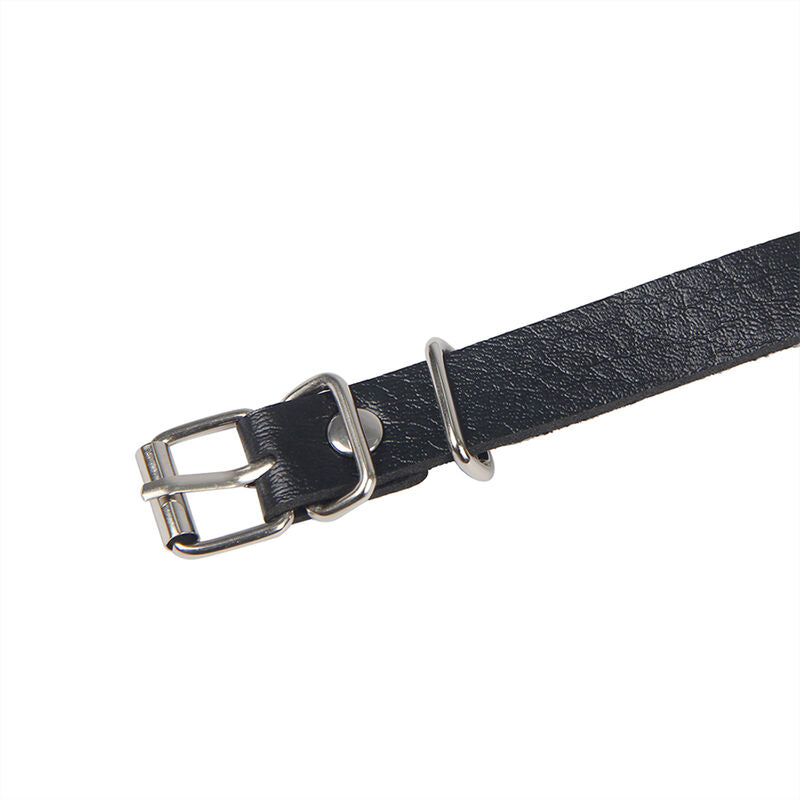 Harnais de corps noir en cuir vegan