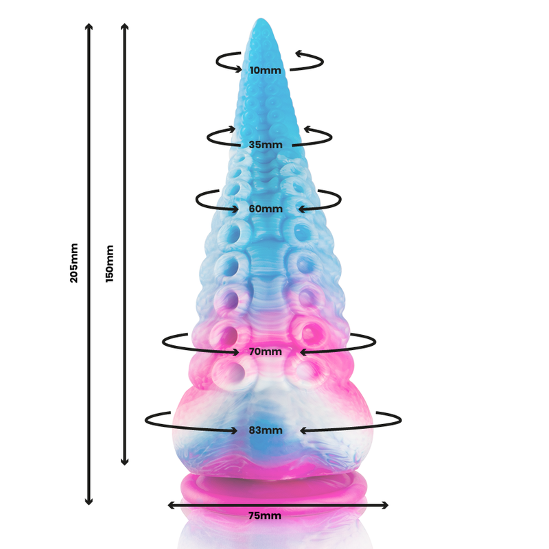 EPIC - GODE TENTACLE BLEU PHORCYS GRANDE TAILLE 15CM