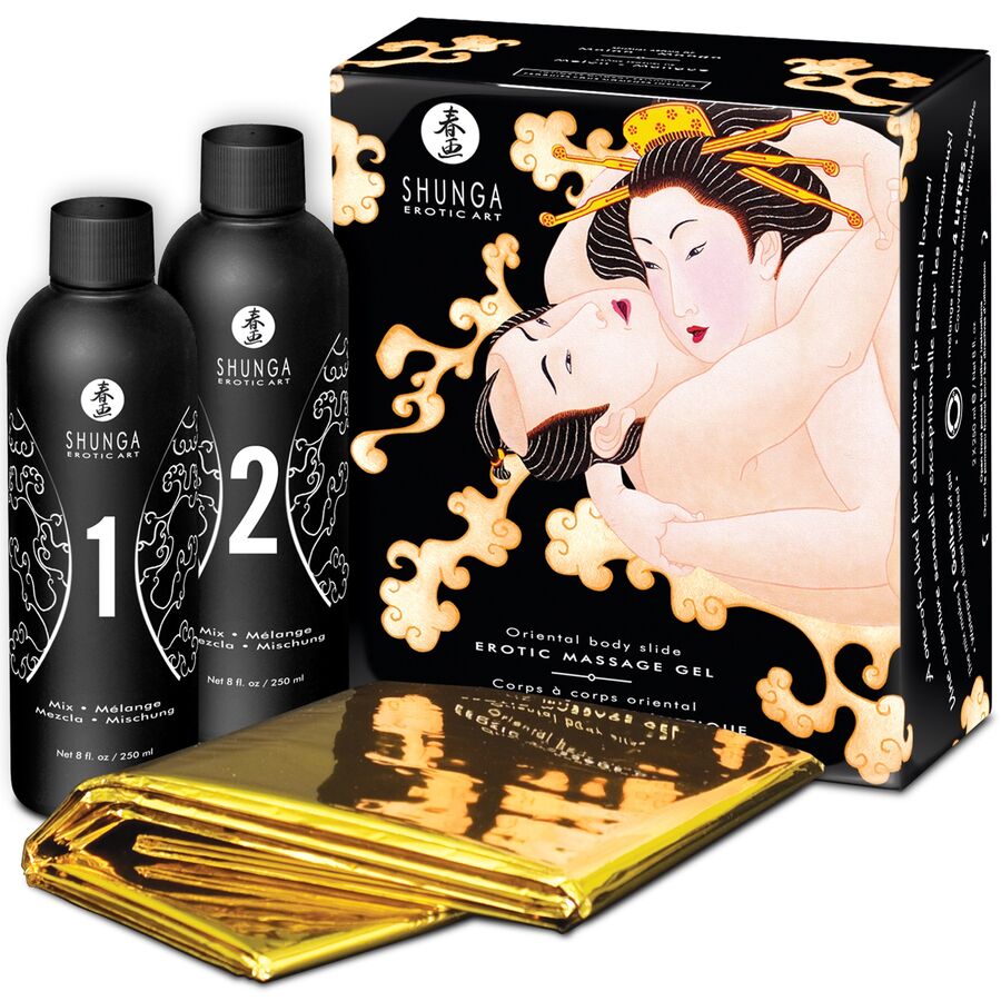 Shunga - Gel de massage érotique melon mangue oriental