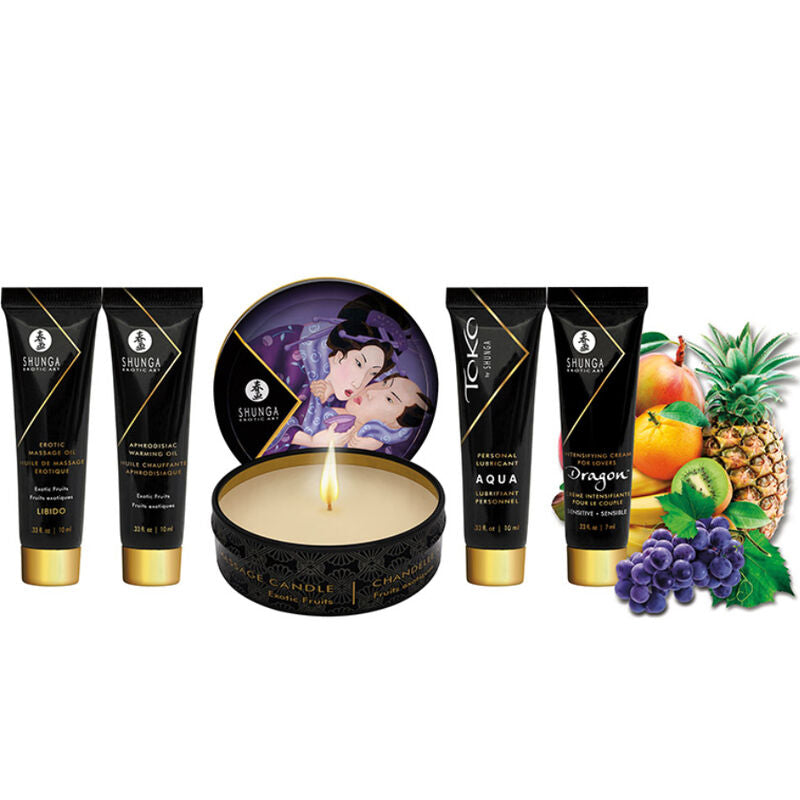 Shunga - coffret de massage romantique Fruits exotiques