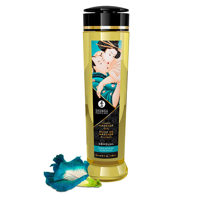 Shunga - Huile érotique sensuelle flores de la isla